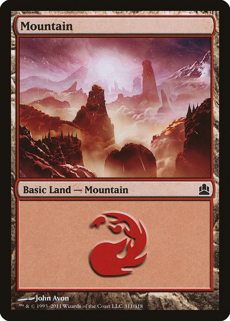 Mountain (#311)\nCommander: 2011 Edition\nSingle\nMagic The Gathering