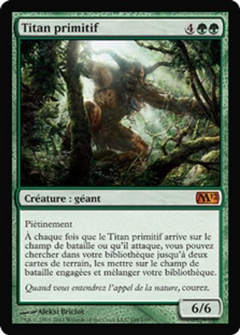 マジック：ザ・ギャザリング Primeval Titan Retro Frame Foil Final Fantasy Through the Ages Foil: Primeval Titan (0048