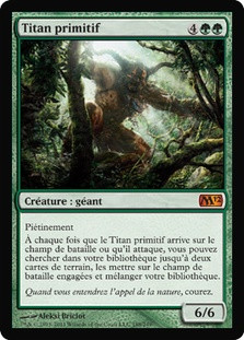 Primeval Titan
Magic 2012 Core Set - French
Single
Magic The Gathering