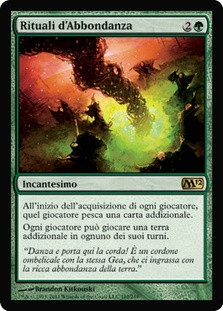 Rites of Flourishing
Magic 2012 Core Set - Italian
Single
Magic The Gathering