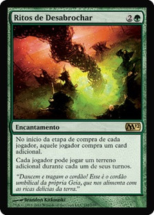 Rites of Flourishing
Magic 2012 Core Set - Portuguese
Single
Magic The Gathering