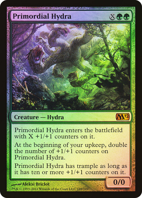 Primordial Hydra\nMagic 2012 Core Set\nSingle\nMagic The Gathering