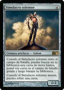 Solemn Simulacrum
Magic 2012 Core Set - Spanish
Single
Magic The Gathering