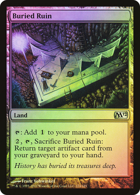 Buried Ruin\nMagic 2012 Core Set\nSingle\nMagic The Gathering