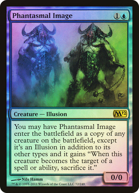 Phantasmal Image\nMagic 2012 Core Set\nSingle\nMagic The Gathering
