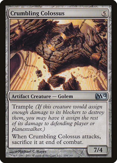 Crumbling Colossus\nMagic 2012 Core Set\nSingle\nMagic The Gathering