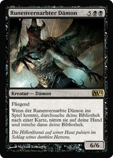 Rune-Scarred Demon
Magic 2012 Core Set - German
Single
Magic The Gathering