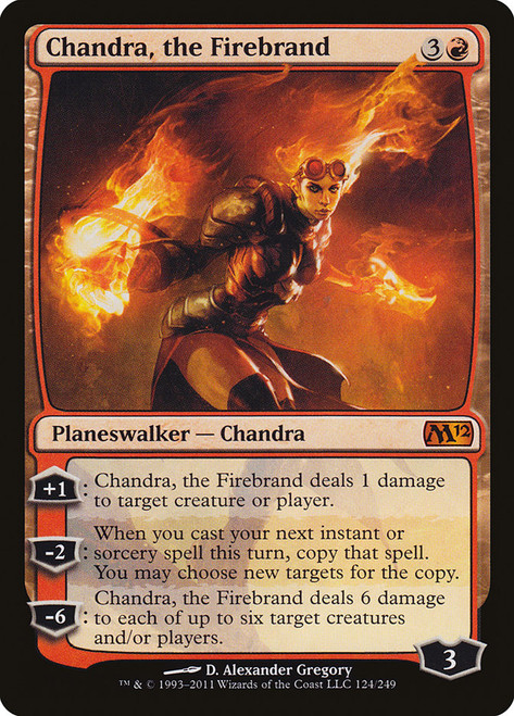 Chandra, the Firebrand\nMagic 2012 Core Set\nSingle\nMagic The Gathering