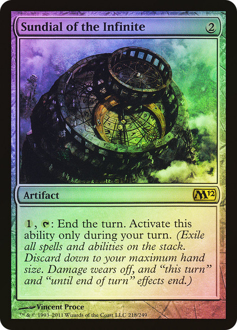 Sundial of the Infinite\nMagic 2012 Core Set\nSingle\nMagic The Gathering