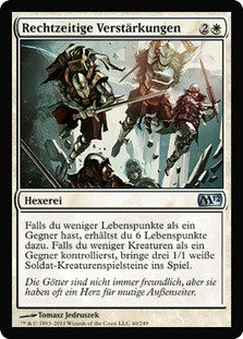 Timely Reinforcements
Magic 2012 Core Set - German
Single
Magic The Gathering