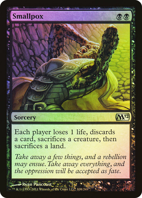 Smallpox\nMagic 2012 Core Set\nSingle\nMagic The Gathering