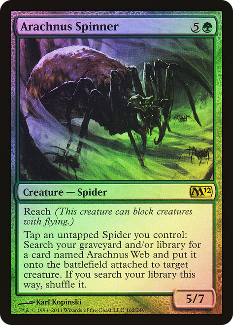 Arachnus Spinner\nMagic 2012 Core Set\nSingle\nMagic The Gathering