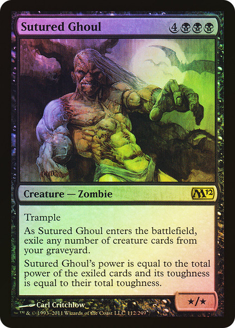 Sutured Ghoul\nMagic 2012 Core Set\nSingle\nMagic The Gathering