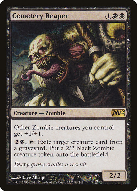 Cemetery Reaper\nMagic 2012 Core Set\nSingle\nMagic The Gathering