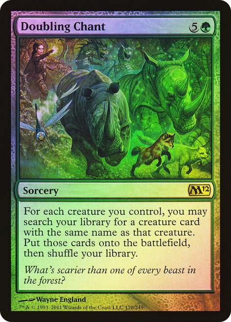 Doubling Chant\nMagic 2012 Core Set\nSingle\nMagic The Gathering