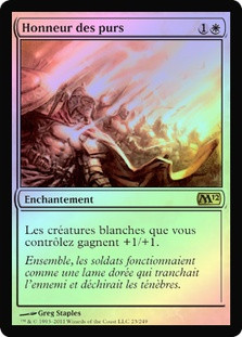 Honor of the Pure
Magic 2012 Core Set (Foil) - French
Single
Magic The Gathering
