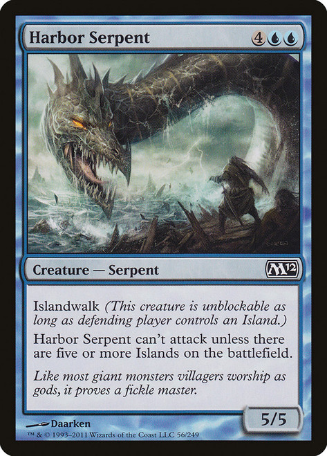 Harbor Serpent\nMagic 2012 Core Set\nSingle\nMagic The Gathering