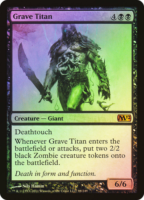 Grave Titan\nMagic 2012 Core Set\nSingle\nMagic The Gathering