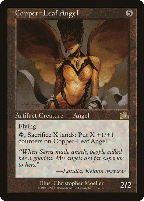 Copper-Leaf Angel\nProphecy\nSingle\nMagic The Gathering