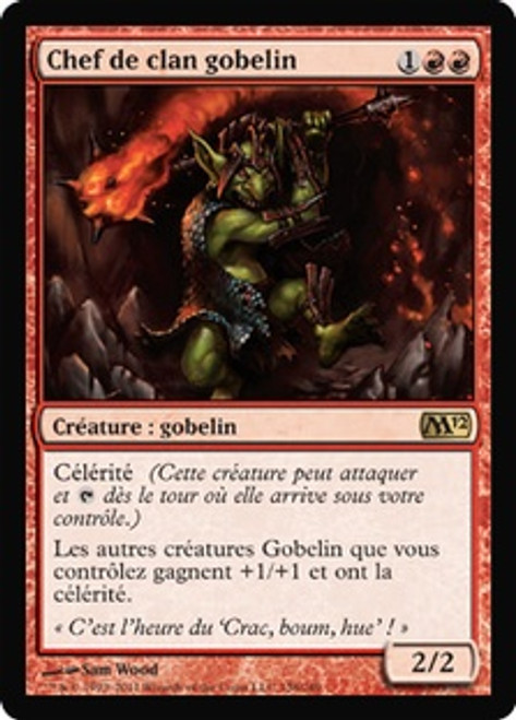 Goblin Chieftain
Magic 2012 Core Set - French
Single
Magic The Gathering