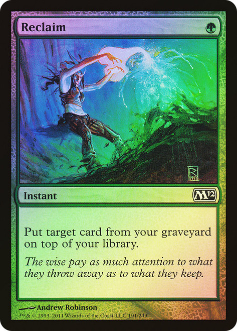 Reclaim\nMagic 2012 Core Set\nSingle\nMagic The Gathering