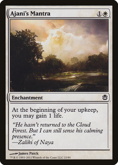 Ajani's Mantra\nDuel Decks: Ajani vs. Nicol Bolas\nSingle\nMagic The Gathering