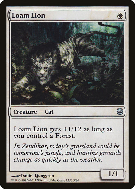Loam Lion\nDuel Decks: Ajani vs. Nicol Bolas\nSingle\nMagic The Gathering