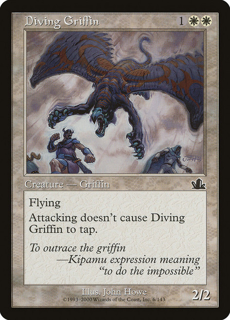 Diving Griffin\nProphecy\nSingle\nMagic The Gathering