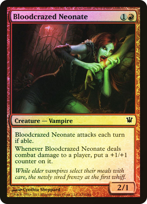 Bloodcrazed Neonate\nInnistrad\nSingle\nMagic The Gathering