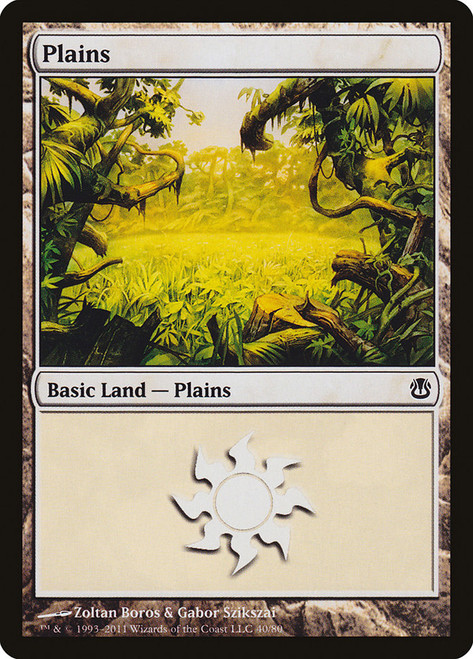 Plains (#40)\nDuel Decks: Ajani vs. Nicol Bolas\nSingle\nMagic The Gathering