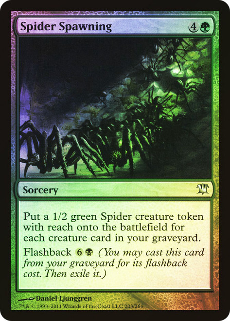 Spider Spawning\nInnistrad\nSingle\nMagic The Gathering