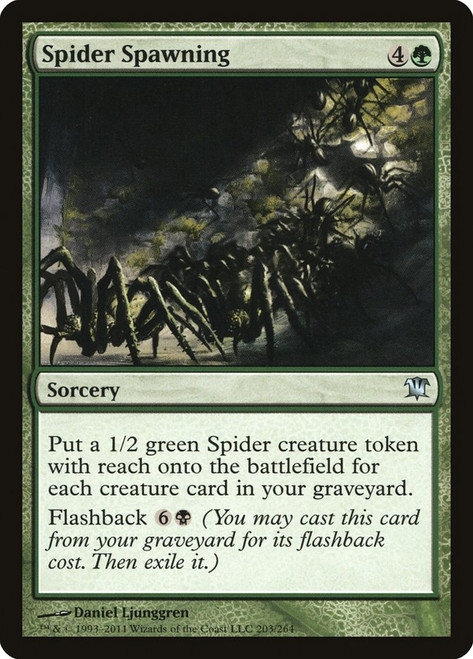 Spider Spawning\nInnistrad\nSingle\nMagic The Gathering