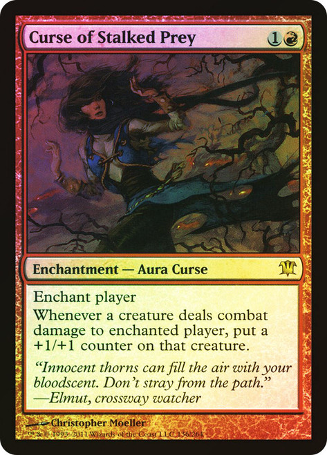 Curse of Stalked Prey\nInnistrad\nSingle\nMagic The Gathering