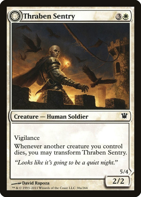 Thraben Sentry // Thraben Militia\nInnistrad\nSingle\nMagic The Gathering