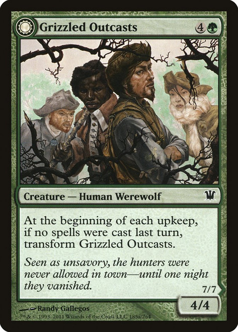 Grizzled Outcasts // Krallenhorde Wantons\nInnistrad\nSingle\nMagic The Gathering