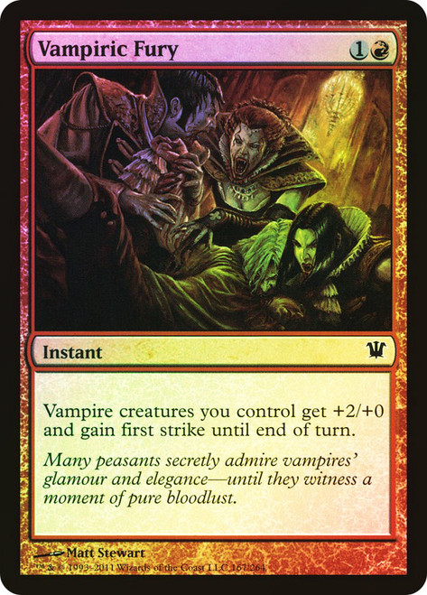 Vampiric Fury\nInnistrad\nSingle\nMagic The Gathering