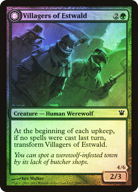 Villagers of Estwald // Howlpack of Estwald\nInnistrad\nSingle\nMagic The Gathering