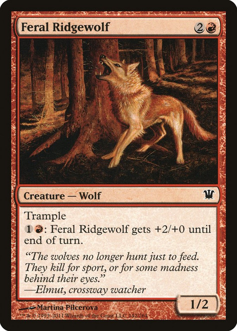 Feral Ridgewolf\nInnistrad\nSingle\nMagic The Gathering