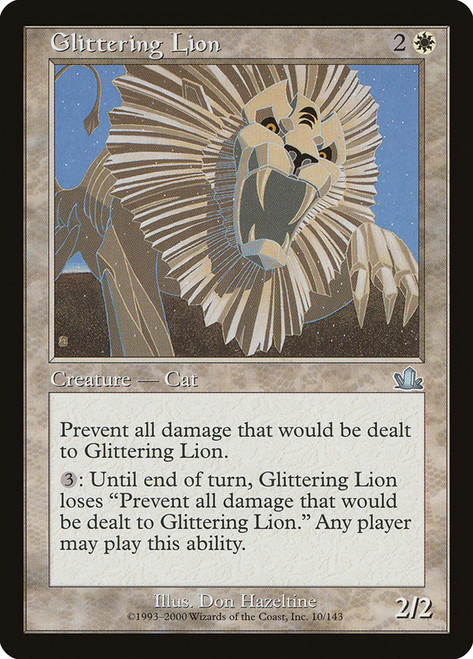 Glittering Lion\nProphecy\nSingle\nMagic The Gathering