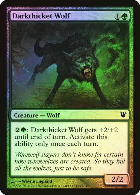 Darkthicket Wolf\nInnistrad\nSingle\nMagic The Gathering
