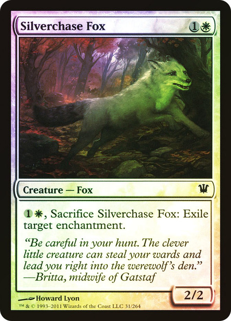 Silverchase Fox\nInnistrad\nSingle\nMagic The Gathering