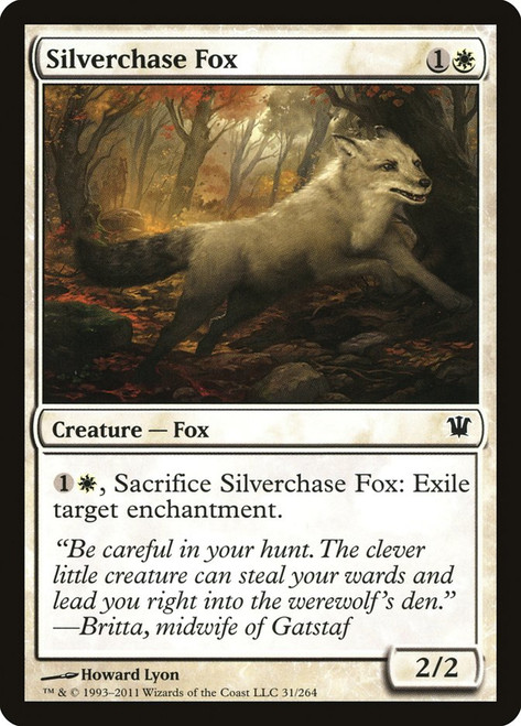 Silverchase Fox\nInnistrad\nSingle\nMagic The Gathering