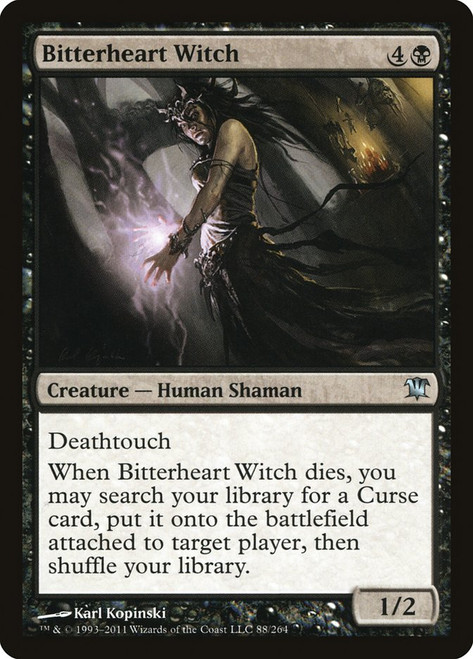Bitterheart Witch\nInnistrad\nSingle\nMagic The Gathering