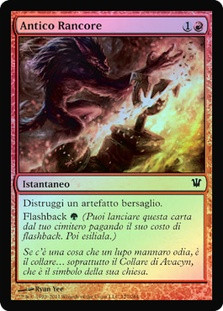 Ancient Grudge
Innistrad (Foil) - Italian
Single
Magic The Gathering