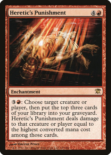 Heretic's Punishment\nInnistrad\nSingle\nMagic The Gathering