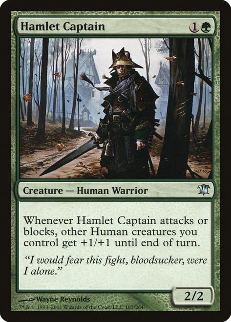 Hamlet Captain\nInnistrad\nSingle\nMagic The Gathering