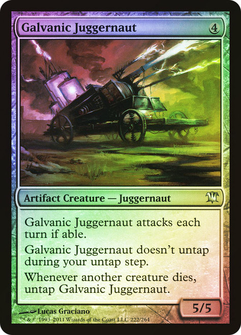 Galvanic Juggernaut\nInnistrad\nSingle\nMagic The Gathering