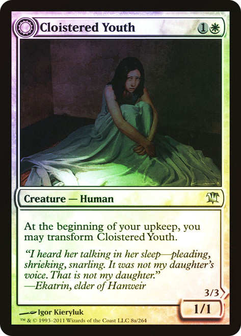 Cloistered Youth // Unholy Fiend\nInnistrad\nSingle\nMagic The Gathering