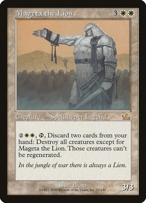 Mageta the Lion\nProphecy\nSingle\nMagic The Gathering