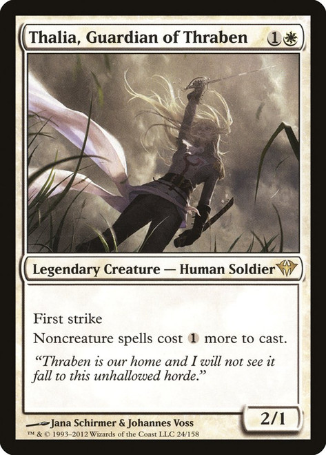 公式買蔵mtg Thalia, Guardian of Thraben DBL EN スレイベンの守護者、サリア 銀幕foil その他